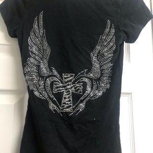 Short sleeve diamond cross t-shirt